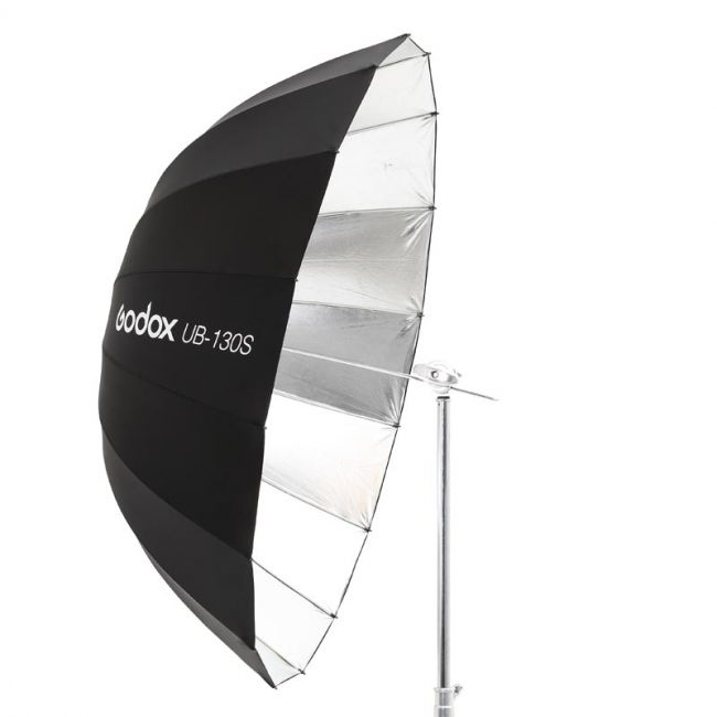 Зонт параболический Godox UB-130S серебро/черный