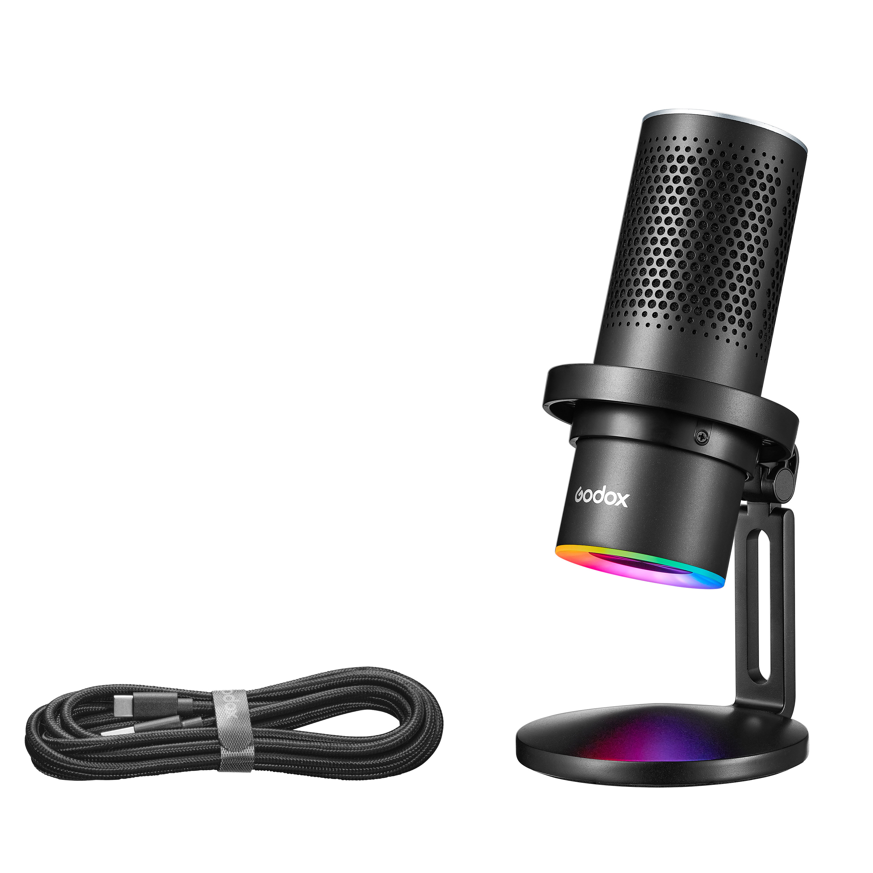 Микрофон Godox EM68X с подсветкой RGB: характеристики, фото, цена, купить в  интернет-магазине Godox.ru