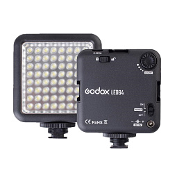 Осветитель светодиодный Godox LED64 накамерный Осветитель светодиодный Godox LED64 накамерный