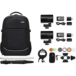 Комплект студийного оборудования Godox AD100Pro Dual KIT Комплект студийного оборудования Godox AD100Pro Dual KIT